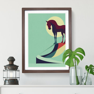 Lucky Horse Abstract - Framed Print