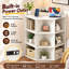 Armoire de rangement d'angle à 3 niveaux avec ports et prises USB, organisateur de rangement de coin pour petits espaces, rétro-1282491478