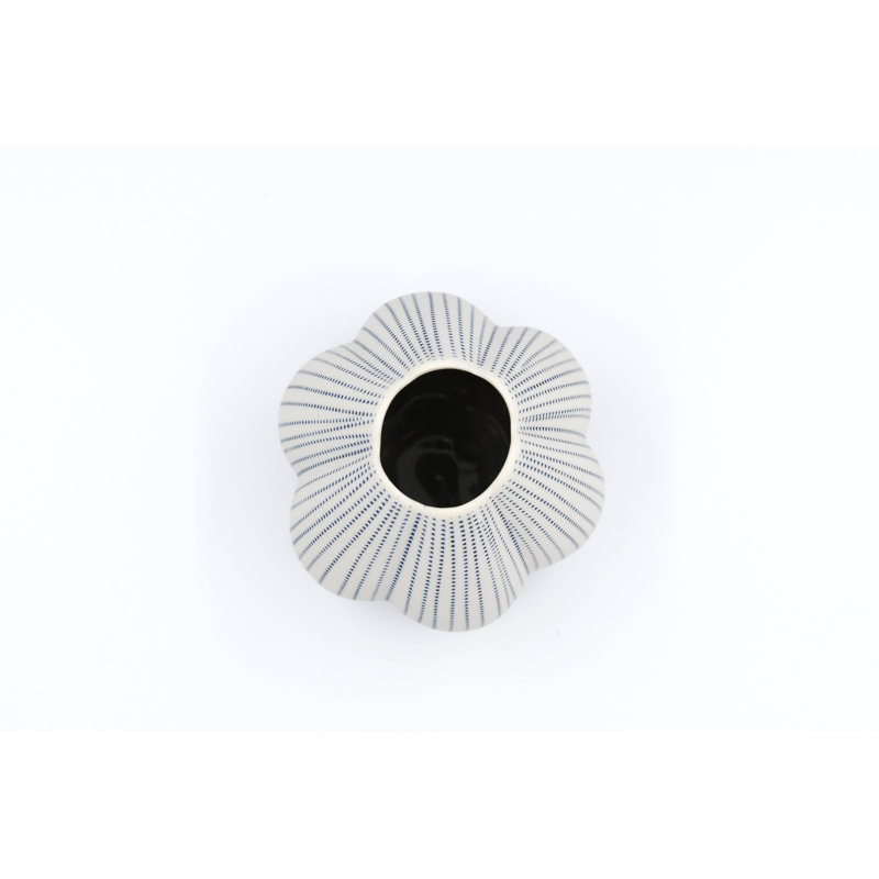 Vase de table Aliva, Bleu, H 5,4 po x l 4,1 po x P 4,1 po