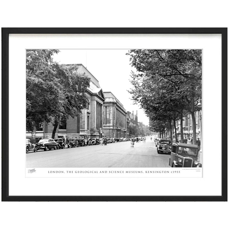 London, the Geological and Science Museums, Kensington C1955 1 Piece Single Picture Frame Wall Art, 60cm H x 80cm W x 2.3cm D