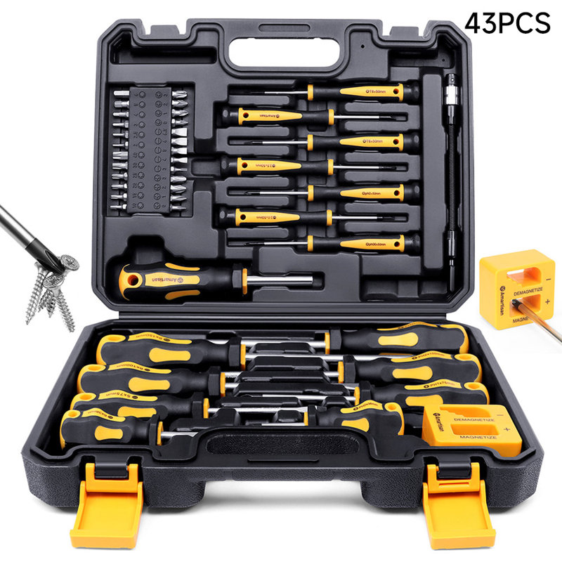 43-Piece Magnetic Screwdriver Set