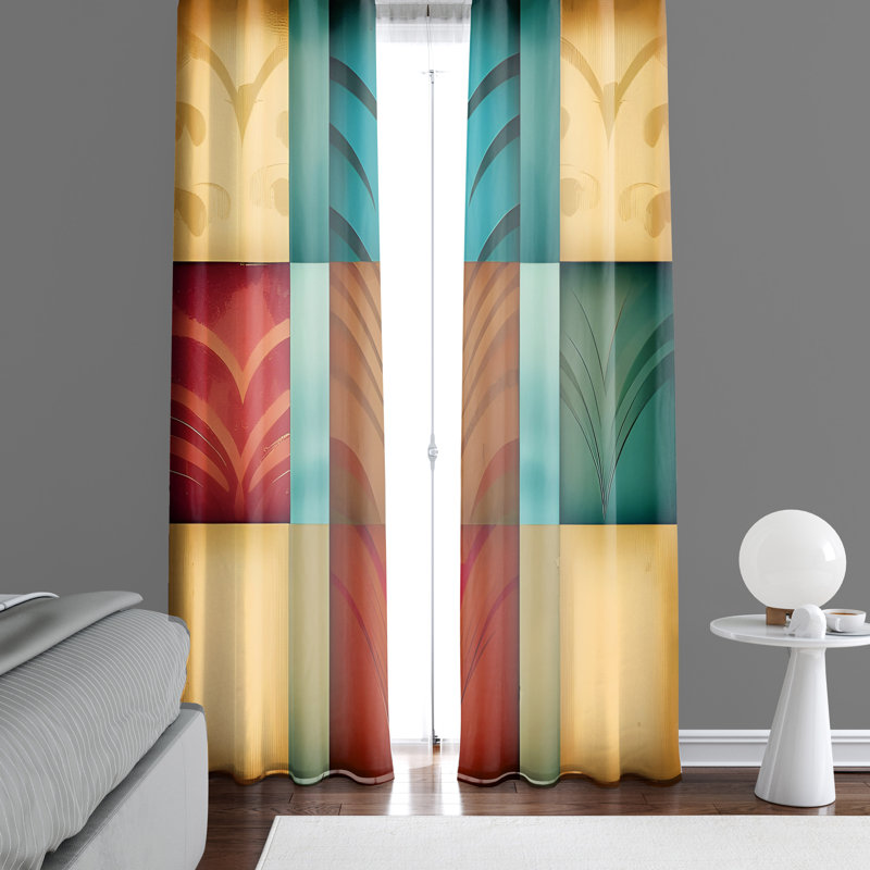 Bernardette Semi Sheer Curtain Pair, 56" W x 78" L