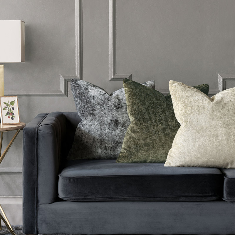 Housse et insert de coussin carré Downing, Ardoise