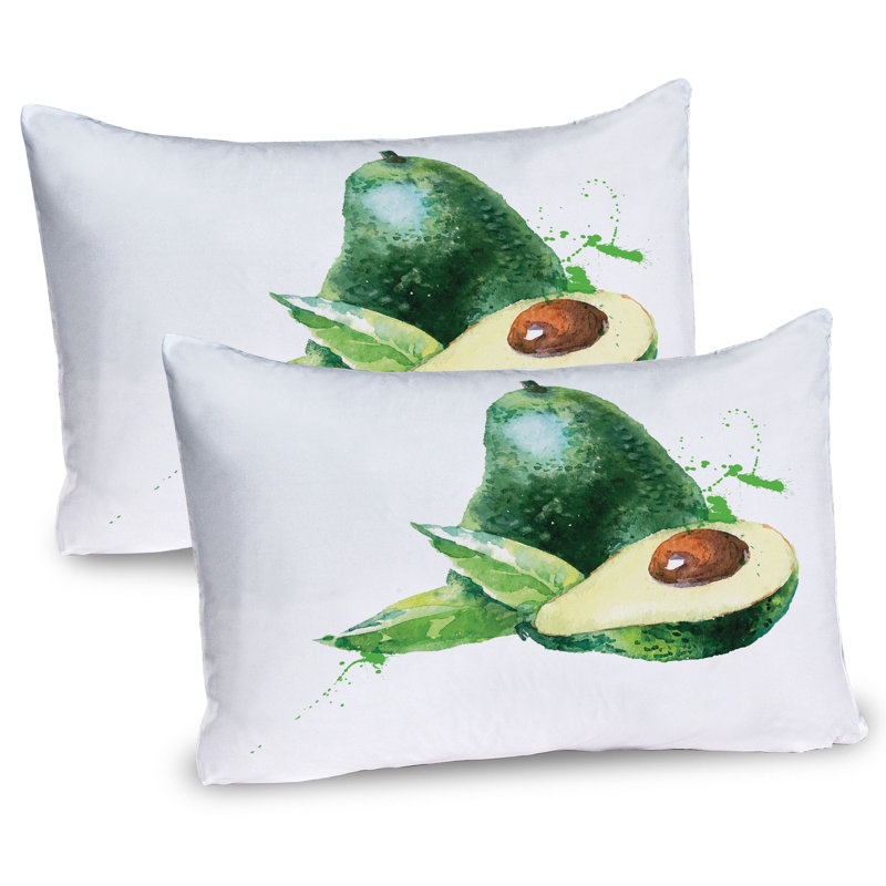Ensemble de 2 taies décoratives Ambesonne Avocado, H 20 po x l 30 po