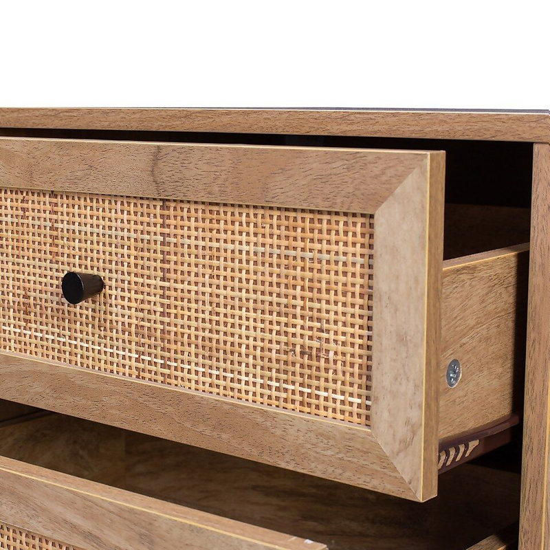 50cm W Wicker / Rattan Bedside Table
