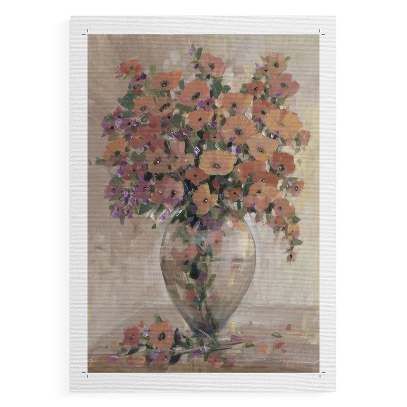 Décoration florale I - Impression sur toile seulement - NON-CADRE, H 18 po x l 12 po