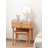 Wood Makeup Vanity With Mirror