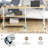 17 Storeys 360° Rotatable Sofa Side Table L-shaped Laptop Desk Snack Table Withshelf Patented-1934654470