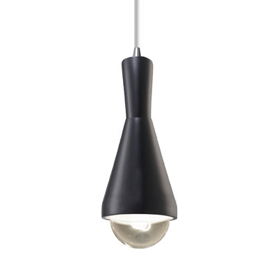 Luminaire suspendu à 1 lumière avec accents métalliques Breeona