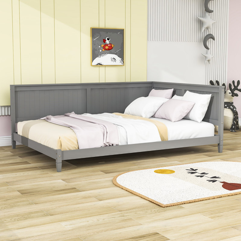 Aramys Daybed with Slats, Gray, Full