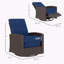 Fauteuil inclinable pivotant en osier Outsunny-155522115-155522114