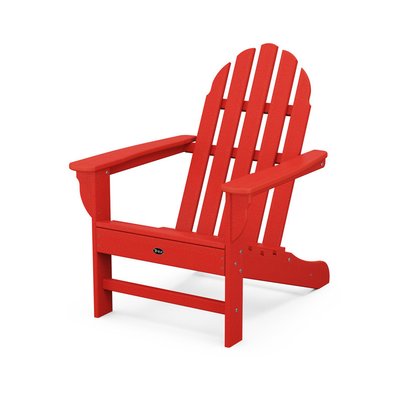 Chaise Adirondack POLYWOOD Cape Cod, Rouge coucher de soleil