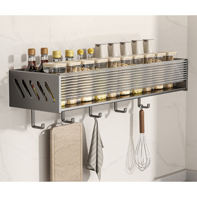 Kitchen Storage Rack - No-Drill Multi-Functional Spice Organizer -  Ivy Bronx, 399BD2A1190C4B94AC9A5B7C2CAD75A1