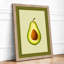 Avocado Cross-Section Botanical - Framed Print-1530608636-1530608633