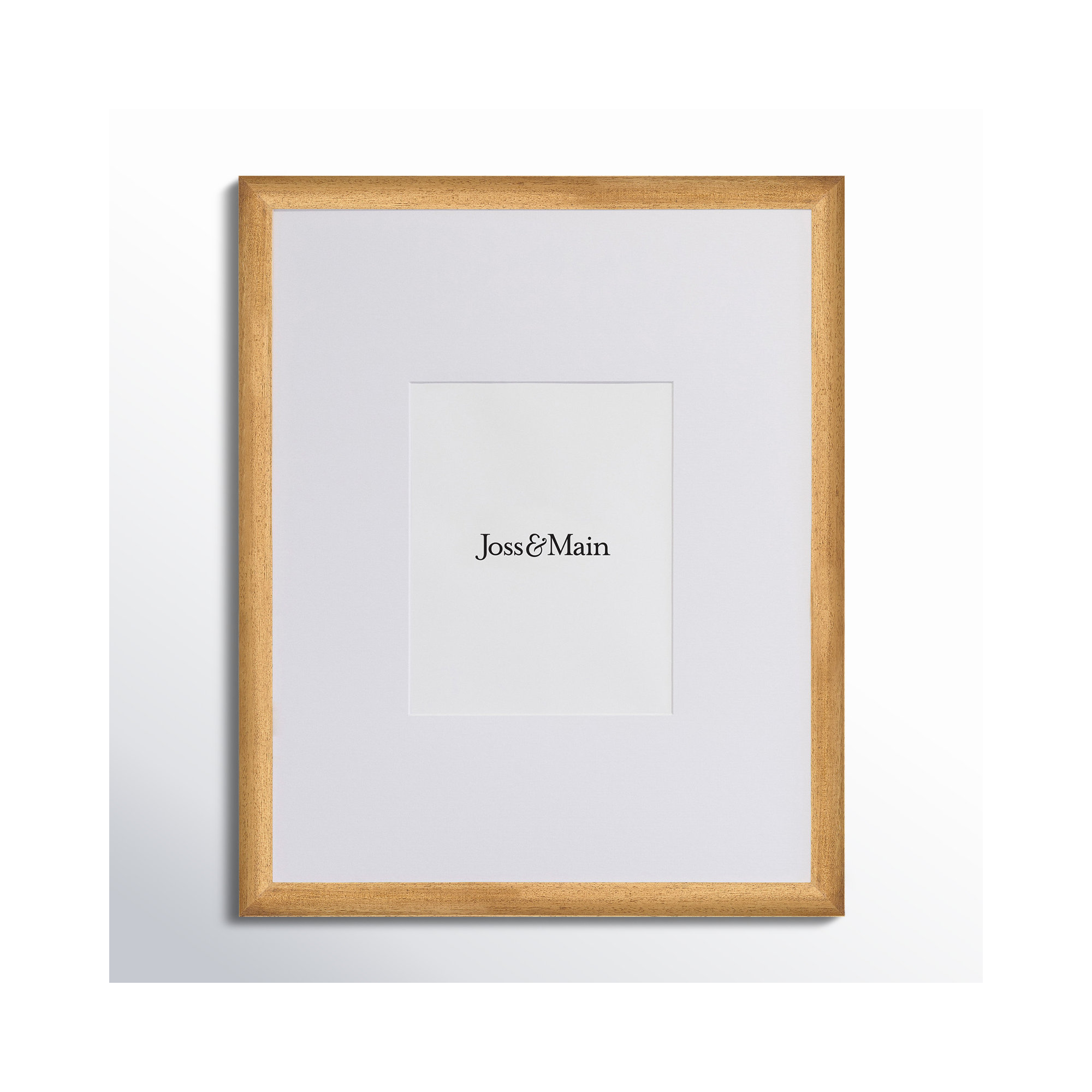 Kesia Wood Picture Frame with Mat, Natural, 8" x 10"
