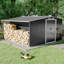 11 ft. W x 10 ft. D Metal Garage Shed