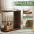 C-Shaped End Table, Solid Wood C Table For Sofa