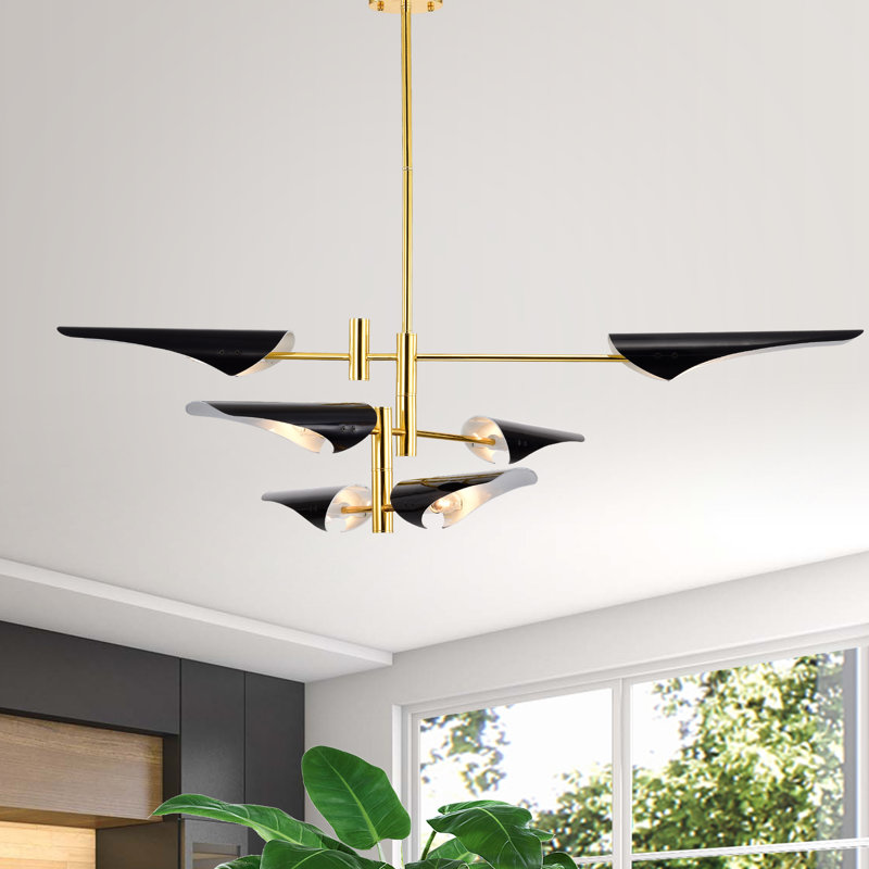 6 - Light Sputnik Modern Linear Chandelier