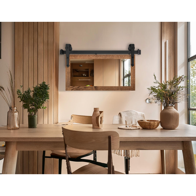 Miroir Gracie Oaks, 18 po x 33 po, Miel