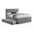 Fabric Fully Upholstered Twin Bed With Trundle-1470934439
