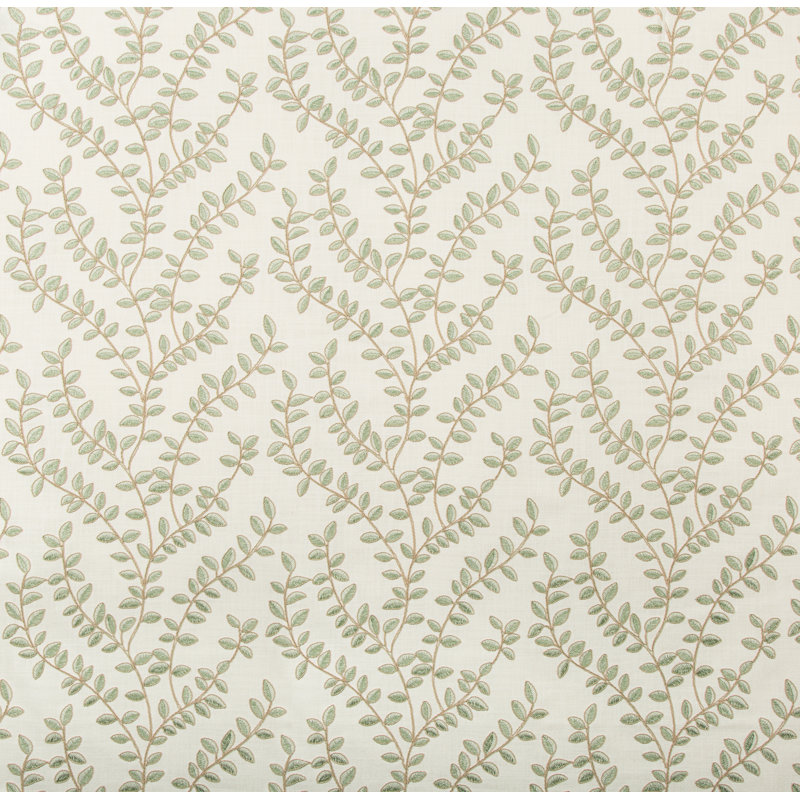 Kravet Basics - 35792-15, White/Green/Beige