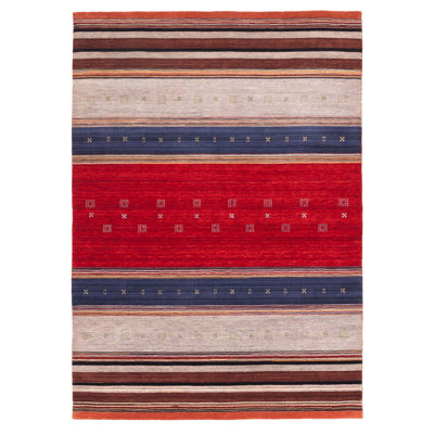 Kashkuli Gabbeh Red Rug 6'6" x 9'7"