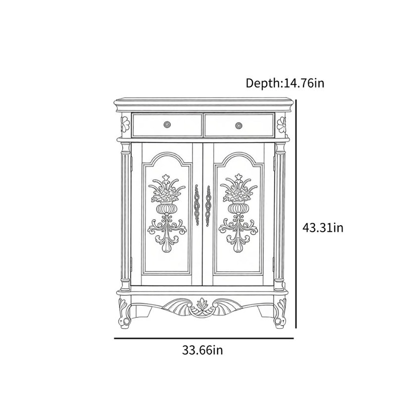 Armoire de rangement pour chaussures Retro