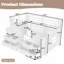 Lit mezzanine bas avec rangement multiple et lumières-133707478-133707477