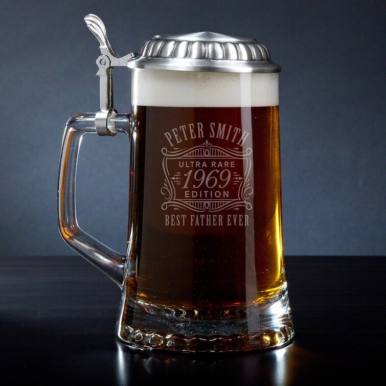 16oz GLASS BEER MUG