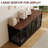 Dog Crate Furniture - Indoor Wooden Dog Kennel Furniture Double Doors With Divider - 71"X23.6"X32"H-29849311