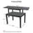 Kozyard Expandable Outdoor Patio Dining Table, 43"–86.6" Adjustable Length, All-Aluminum Frame, Weather & Rust Resistant, for Backyard, Porch, Balcony, Garden, Gray
