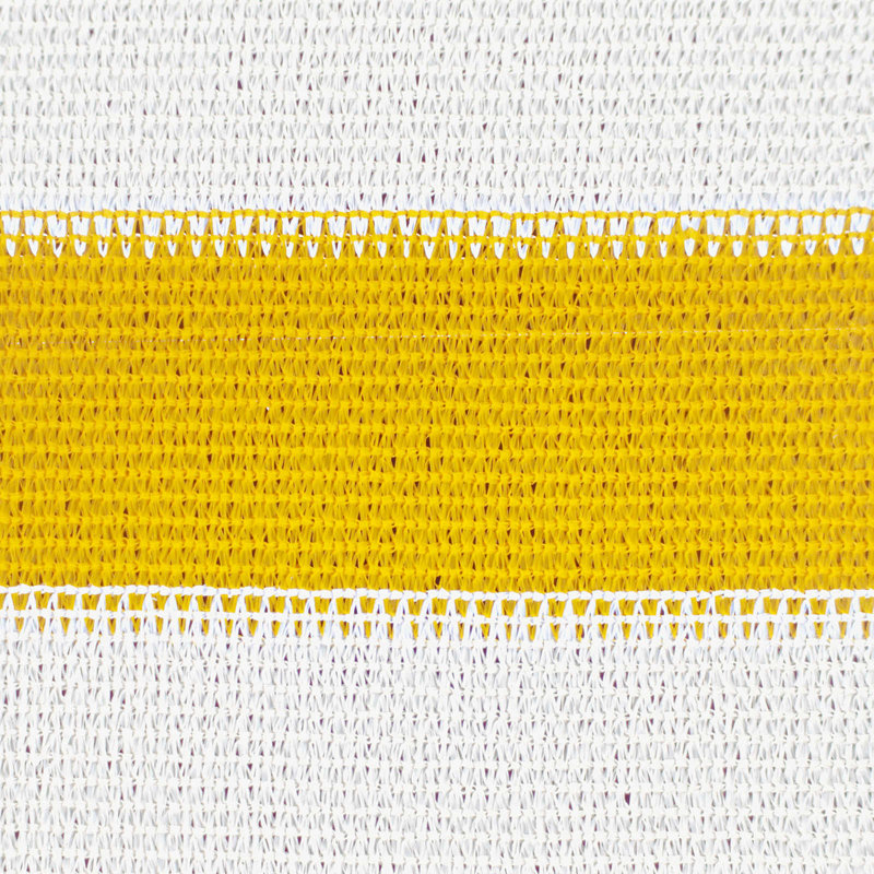 Vidaxl Sunshade Sail Canopy Screen Balcony Awning Canopy HDPE Rectangular, Yellow/White, 3m W x 3m L