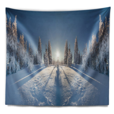 Tapisserie paysage paysage majestueux blanc