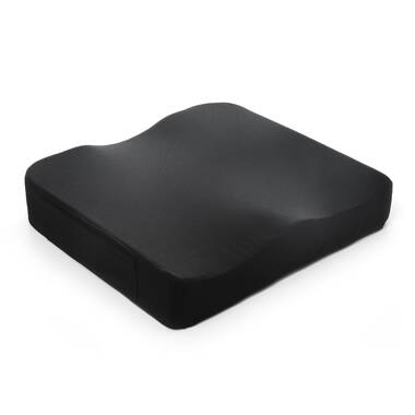 Flash Furniture Seat Cushion for Office Chair - 100% CertiPUR-US Certified Memory Foam - Pillow for Sitting, Black