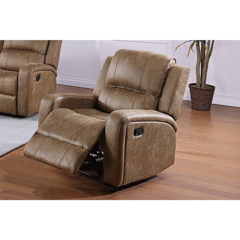 Fauteuil inclinable manuel de style moderne, Châtaigne