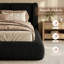 Structure de lit tapissier Cloud, lit rembourré en tissu doux avec tête de lit à oreilles de 5 po d'épaisseur, lit plateforme pour chambre à coucher moderne, assemblage facile et sans sommier-129165758-131655836