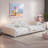 Daybed Upholstered Elegant Daybed With Cloud-shaped Backrest And Two Armrests-905381156