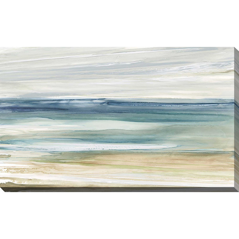 «Ocean Breeze» par Carol Robinson - Peinture, Toile tendue, H 36 po x l 60 po x P 1,5 po