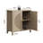 Rattan Sideboard With 2 Doors And Adjustable Shelves