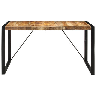 Price Mango Rectangular Wood Top Dining Table