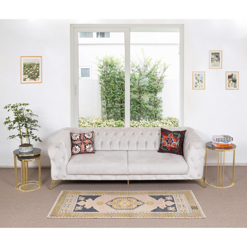 Tapis oriental oriental en laine de Turquie, fait main Village