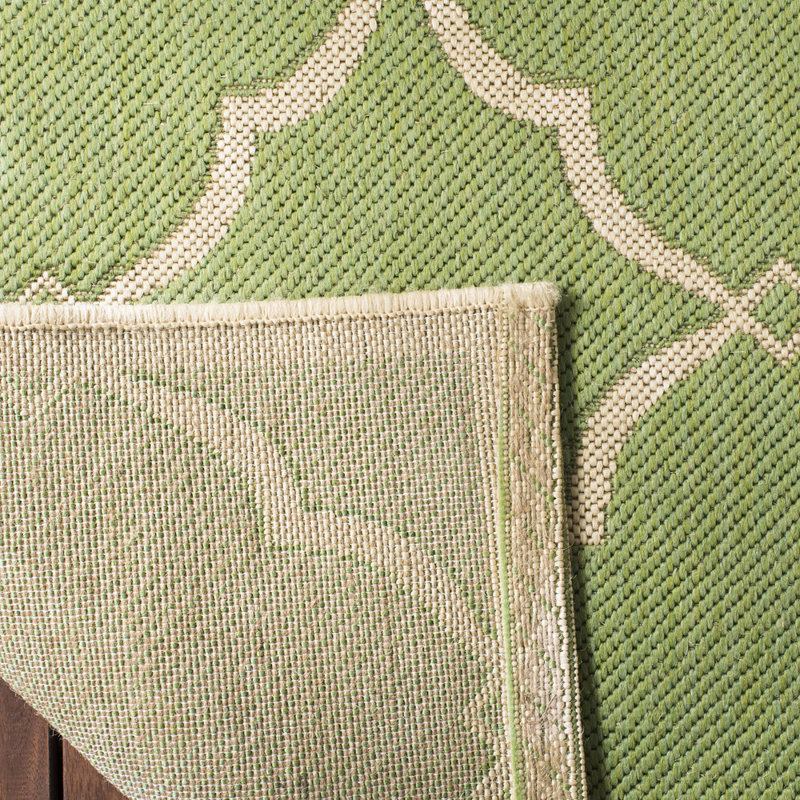Bascom Geometric Hand Woven Indoor / Outdoor Area Rug, Rectangle 155 x 229 cm