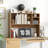 Tabletop Bookcase, Wooden Tabletop Bookcase With 4 Compartments And Open Back Compartment-996716365