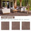Ensemble de tuiles de terrasse en bois durable en plastique composite pour une installation facile, idéal pour divers espaces extérieurs et intérieurs à haute résistance-116816645