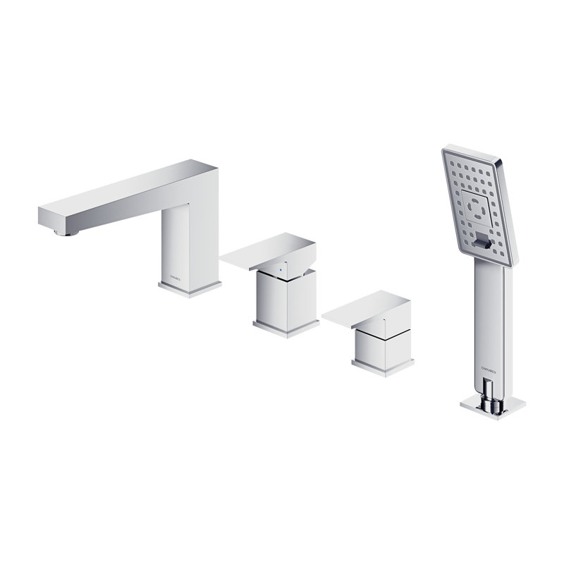 Cora 2 Handle Deck Bath Shower Mixer Bath Filler