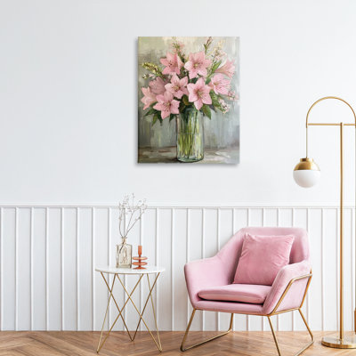 «Pink Lily», toile par Petal Prints Design
