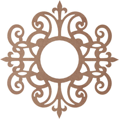 Dijon Dijon Wood Fretwork Pierced Ceiling Medallion