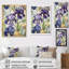 Impression mauve et verte de l'iris II sur toile-1815283560-1815283559