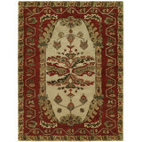 Wool Oriental Area Rug in Red/Brown