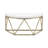 Poulos Wood and Metal Wall Shelf with Geometric Iron Frame - Stylish Floating Storage for Decorative Display-13942059-24665357